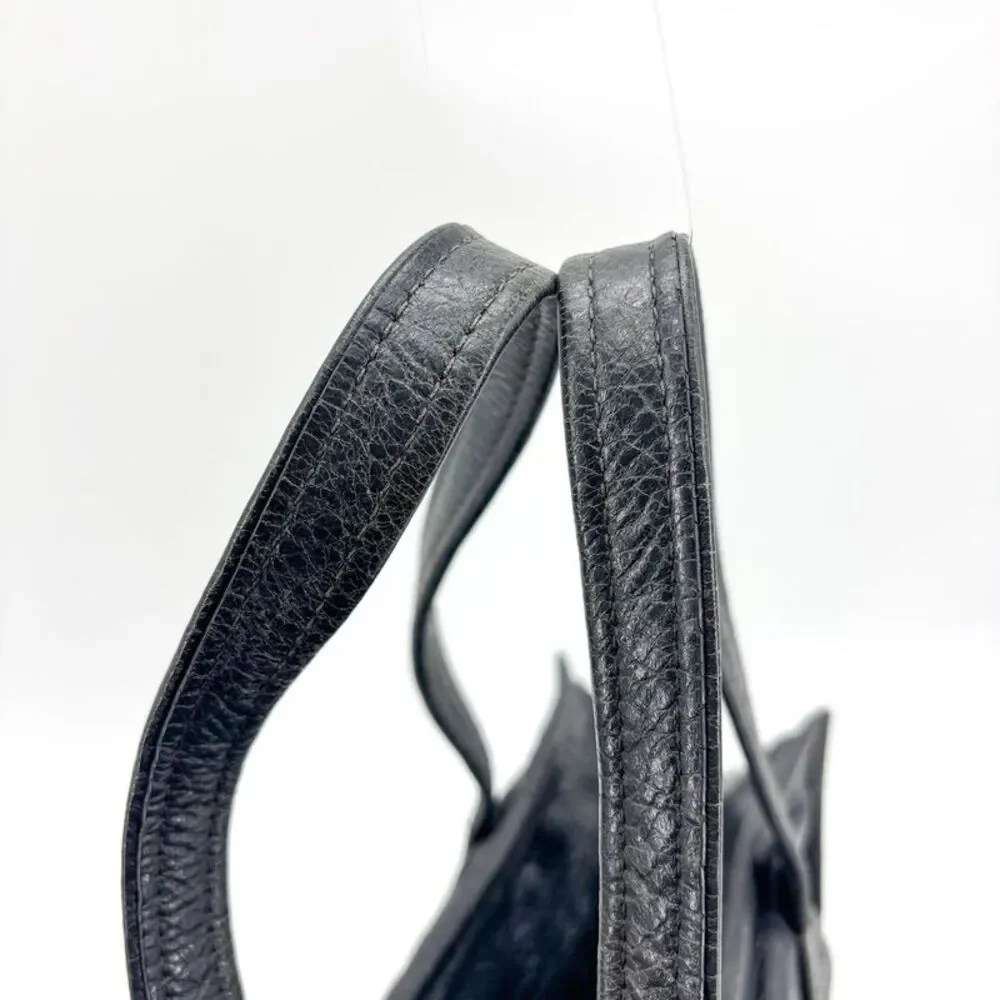 Balenciaga Papier A4 Zip Around Tote Bag Black